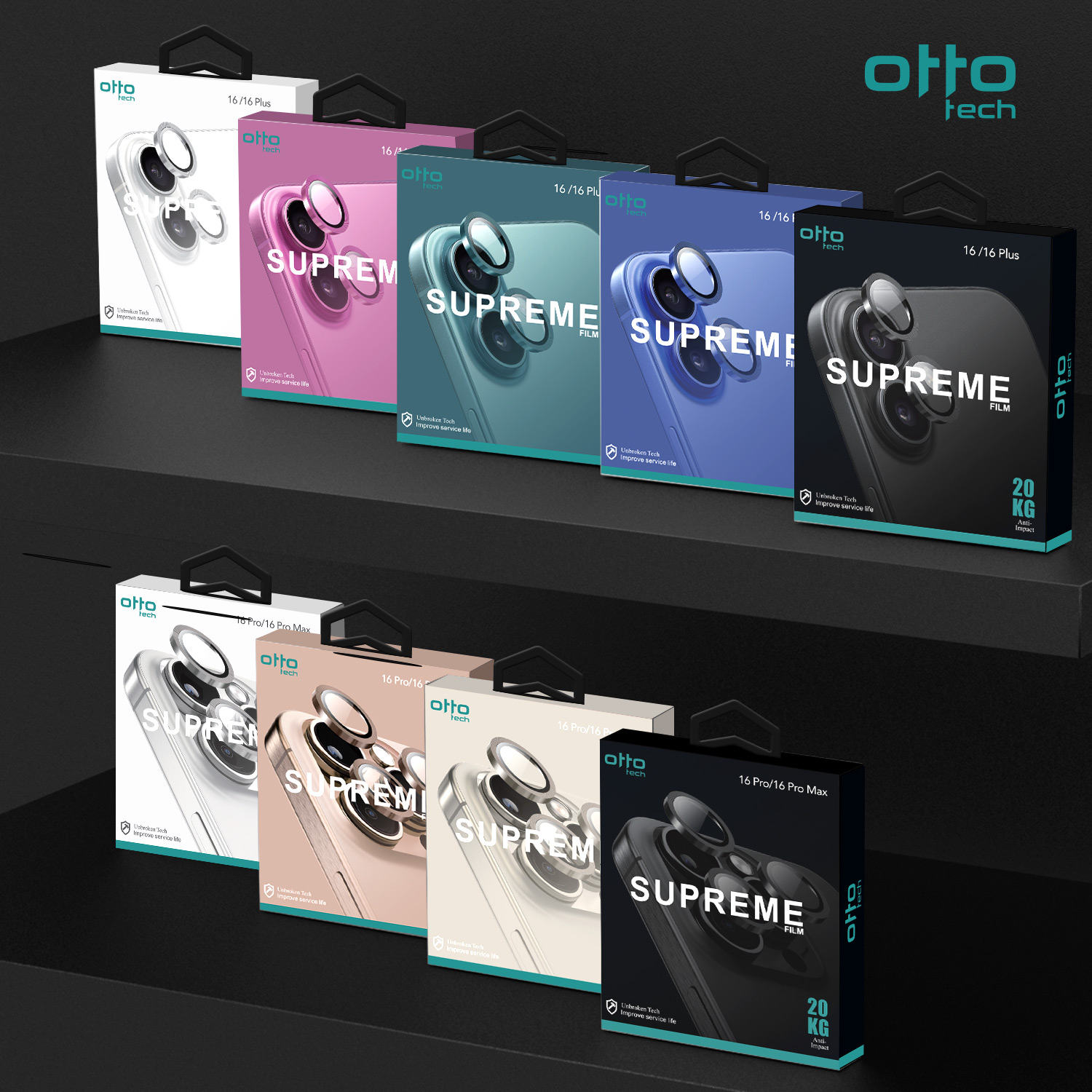 OTTOTECH SAPPHİRE IPHONE 16 / 16 PLUS BLACK