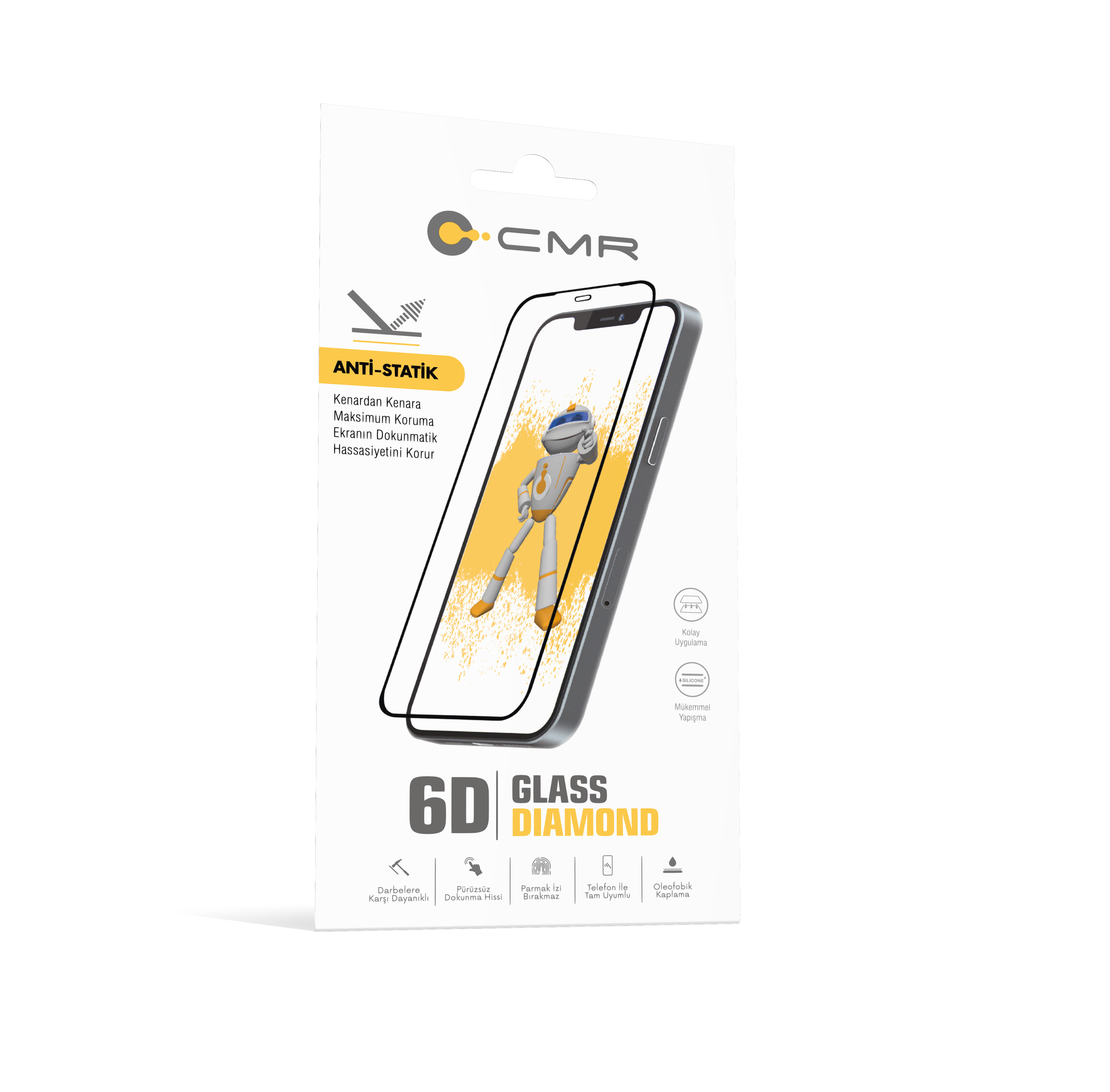 CMR 6D ANTI-STATIK EKRAN KORUYUCU IPHONE 7/8 PLUS BLACK