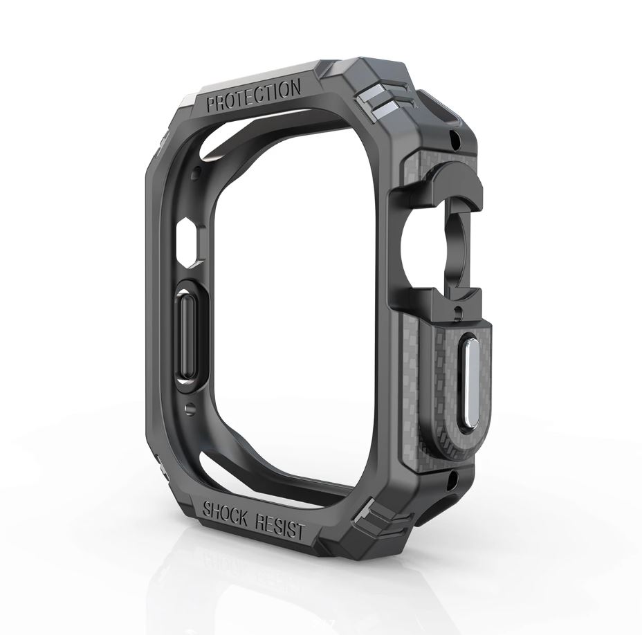 CMR APPLE WATCH KARBON FİBER KILIF 41MM SİYAH