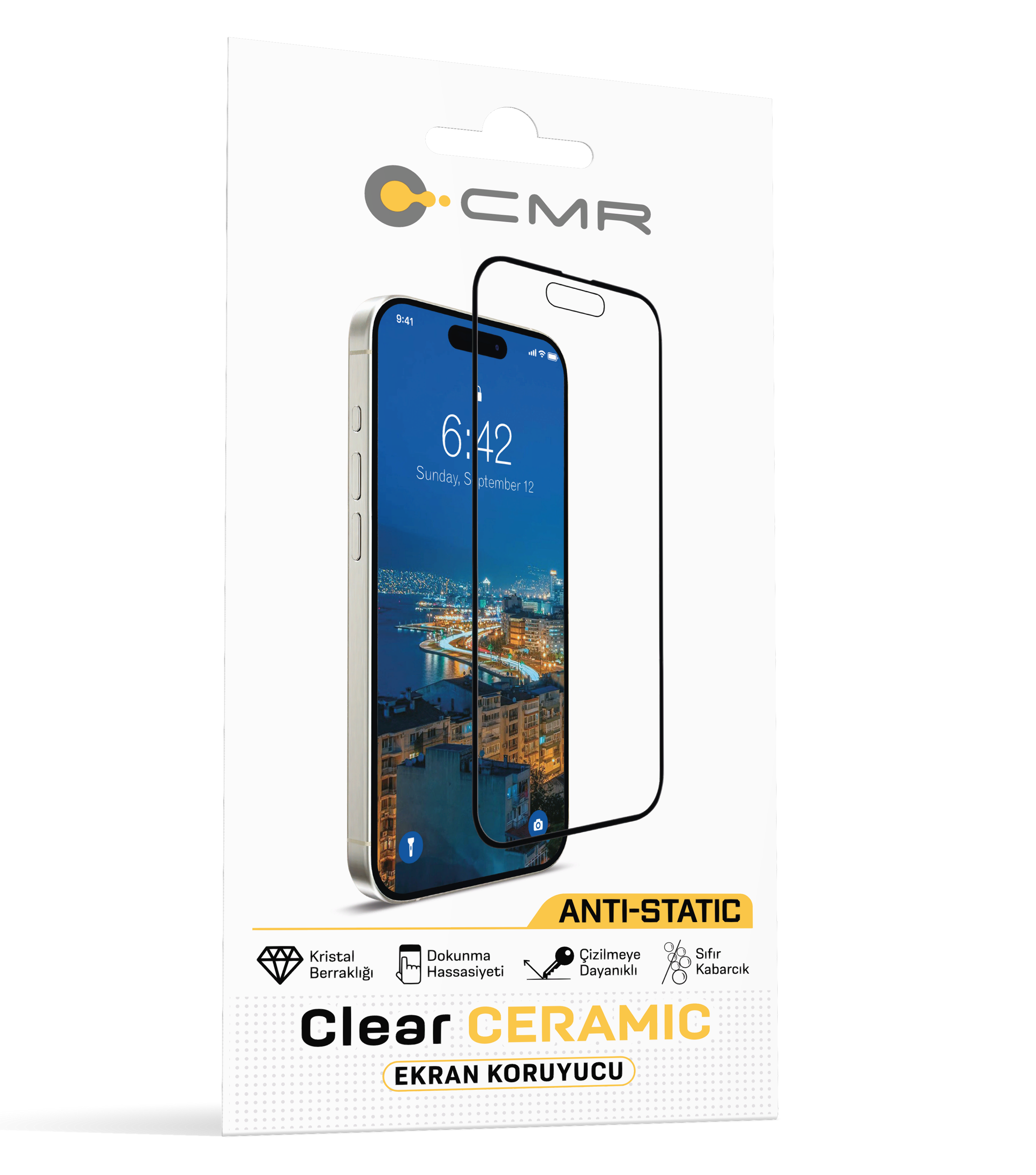 CMR CLEAR CERAMICS EKRAN KORUYUCU IPHONE 6/7/8 BLACK