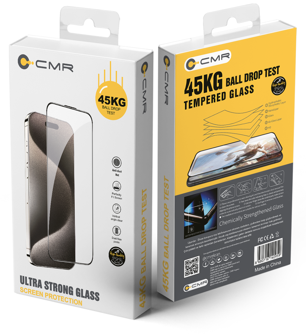 CMR 45KG ULTRA STRONG EKRAN KORUYUCU IPHONE 15 PRO