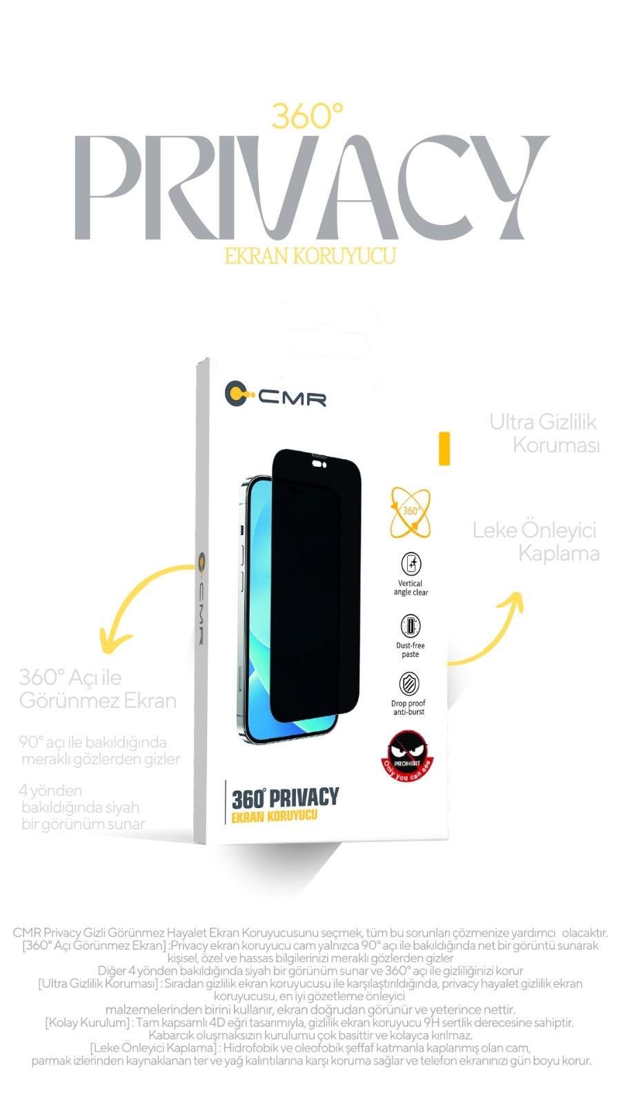 CMR 360 PRIVACY EKRAN KORUYUCU IPHONE 15 PRO