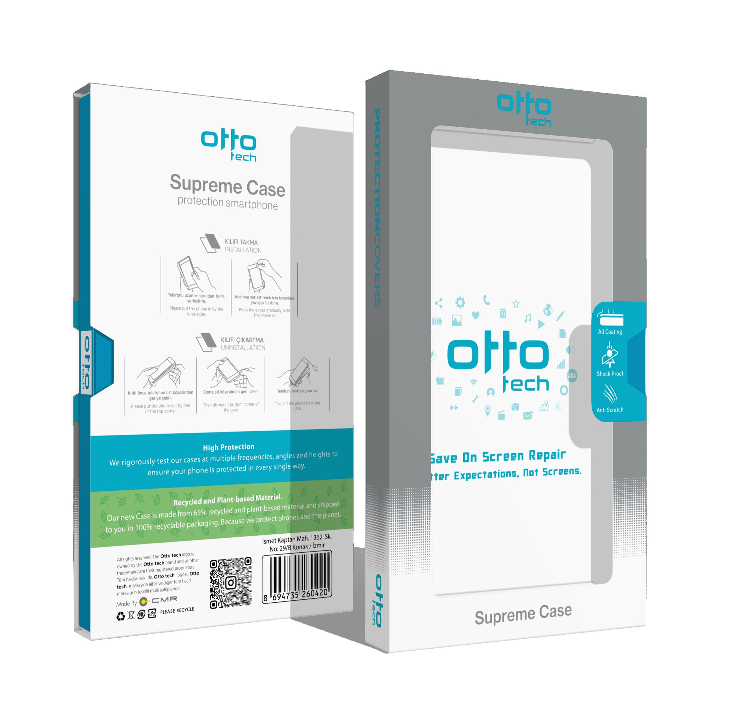OTTOTECH Premium Color case Magsafe 16 Pro SILVER