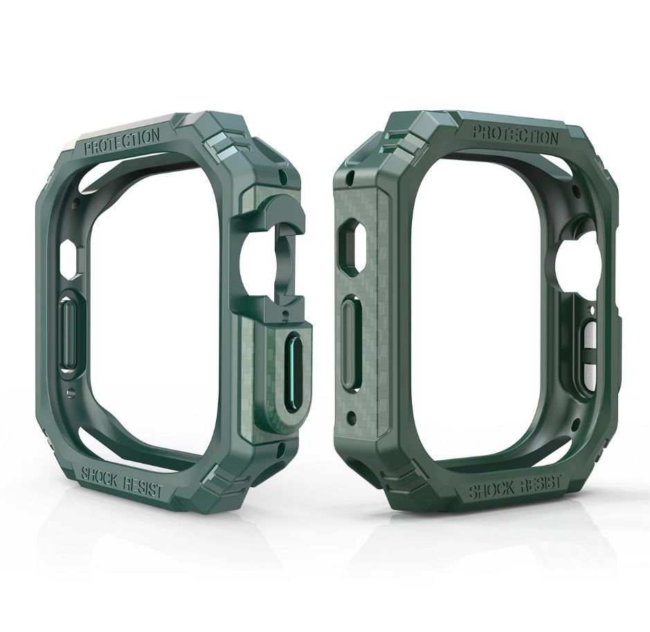 CMR APPLE WATCH KARBON FİBER KILIF 40MM YEŞİL