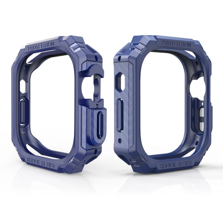 CMR APPLE WATCH KARBON FİBER KILIF ULTA 49MM MAVİ