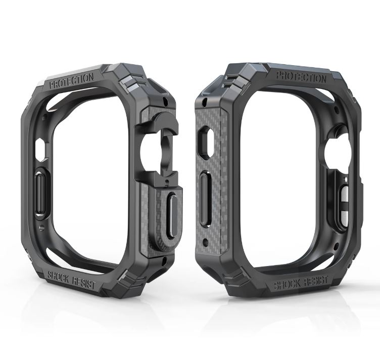 CMR APPLE WATCH KARBON FİBER KILIF 41MM SİYAH